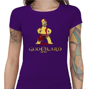 T-shirt Geekette - God Of Lard - Couleur Violet - Taille S
