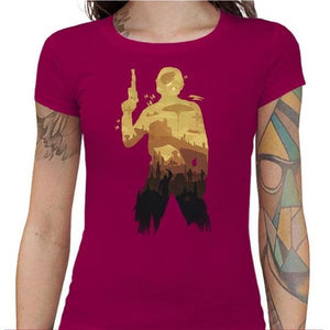 T-shirt Geekette - Han Solo - Couleur Fuchsia - Taille S