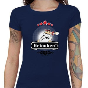 T-shirt Geekette - Heiouken ! - Couleur Bleu Nuit - Taille S