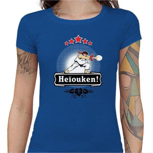 T-shirt Geekette - Heiouken ! - Couleur Bleu Royal - Taille S