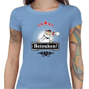 T-shirt Geekette - Heiouken ! - Couleur Ciel - Taille S