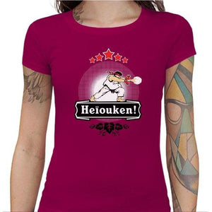 T-shirt Geekette - Heiouken ! - Couleur Fuchsia - Taille S