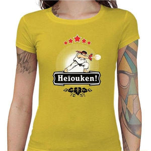 T-shirt Geekette - Heiouken ! - Couleur Jaune - Taille S