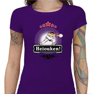 T-shirt Geekette - Heiouken ! - Couleur Violet - Taille S