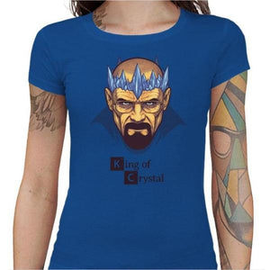 T-shirt Geekette - Heisenberg King - Couleur Bleu Royal - Taille S