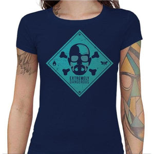 T-shirt Geekette - Heisenberg Skull - Couleur Marine - Taille S