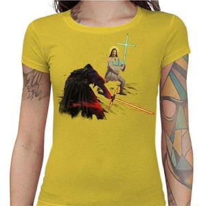 T-shirt Geekette - Holy Wars - Couleur Jaune - Taille S