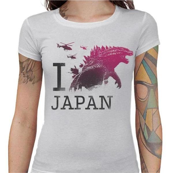 T-shirt Geekette - I Godzilla Japan
