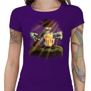T-shirt Geekette - Indiana Bender - Couleur Violet - Taille S