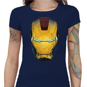 T-shirt Geekette - Iron Man - Couleur Bleu Nuit - Taille S