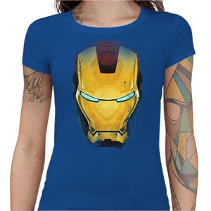 T-shirt Geekette - Iron Man - Couleur Bleu Royal - Taille S
