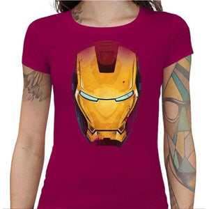 T-shirt Geekette - Iron Man - Couleur Fuchsia - Taille S