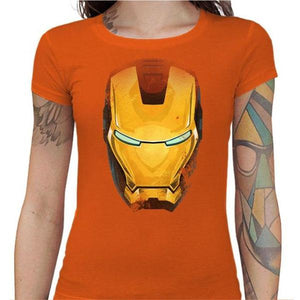T-shirt Geekette - Iron Man - Couleur Orange - Taille S