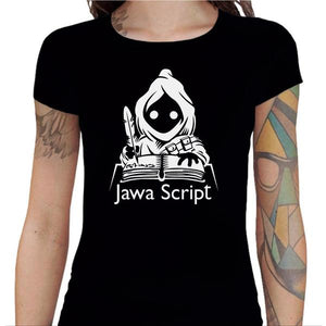 T-shirt Geekette - Jawa Script - Couleur Noir - Taille S
