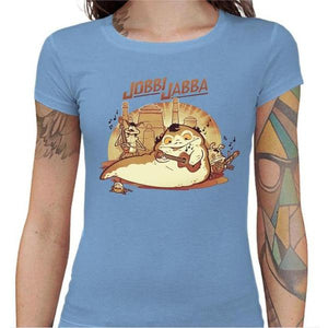 T-shirt Geekette - Jobbi Jabba - Couleur Ciel - Taille S