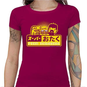 T-shirt Geekette - Kampai ! - Couleur Fuchsia - Taille S