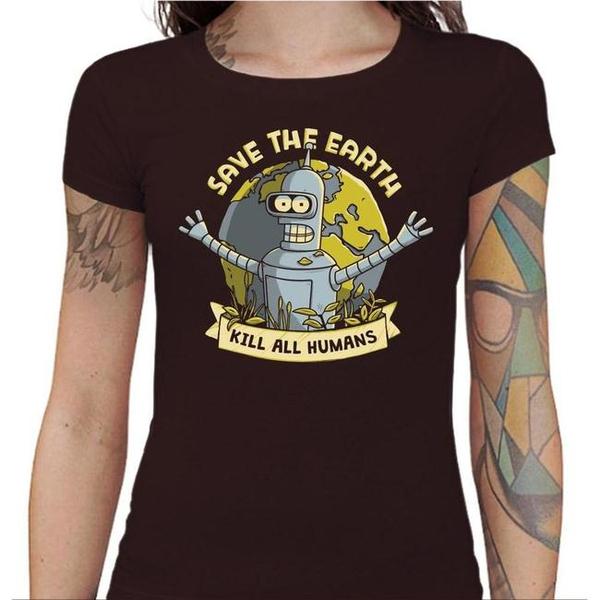 T-shirt Geekette - Kill all Humans