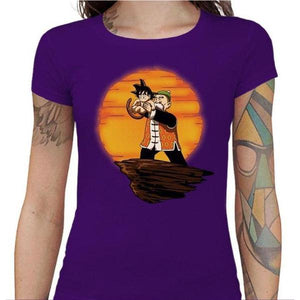 T-shirt Geekette - King Goku Dragon Ball - Couleur Violet - Taille S
