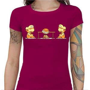 T-shirt Geekette - Koopa Koopa - Couleur Fuchsia - Taille S