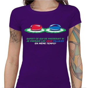 T-shirt Geekette - Le choix - Couleur Violet - Taille S