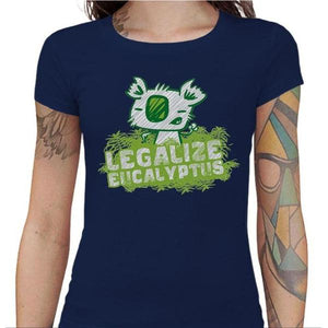 T-shirt Geekette - Legalize Eucalyptus - Couleur Bleu Nuit - Taille S
