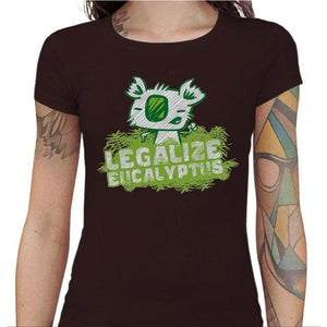 T-shirt Geekette - Legalize Eucalyptus - Couleur Chocolat - Taille S