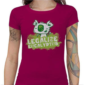 T-shirt Geekette - Legalize Eucalyptus - Couleur Fuchsia - Taille S