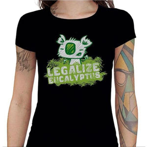 T-shirt Geekette - Legalize Eucalyptus - Couleur Noir - Taille S