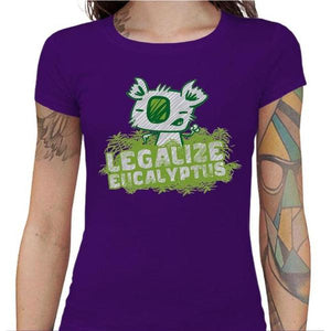 T-shirt Geekette - Legalize Eucalyptus - Couleur Violet - Taille S