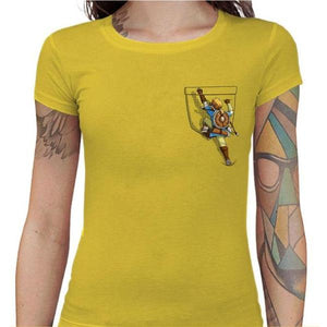 T-shirt Geekette - Link Climbing - Couleur Jaune - Taille S