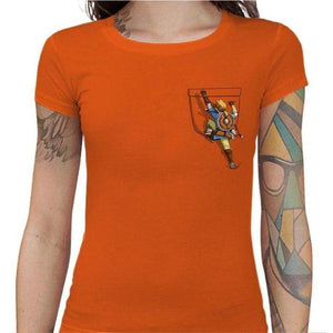 T-shirt Geekette - Link Climbing - Couleur Orange - Taille S