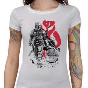 T-shirt Geekette - Lone Hunter - Couleur Blanc - Taille S