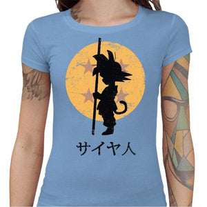 T-shirt Geekette - Looking for the Dragon Ball - Couleur Ciel - Taille S
