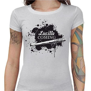 T-shirt Geekette - Lucille is Coming - Couleur Blanc - Taille S