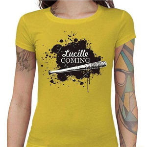 T-shirt Geekette - Lucille is Coming - Couleur Jaune - Taille S