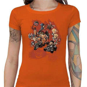 T-shirt Geekette - Mad Kart - Couleur Orange - Taille S