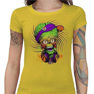 T-shirt Geekette - Mars Attack - Couleur Jaune - Taille S