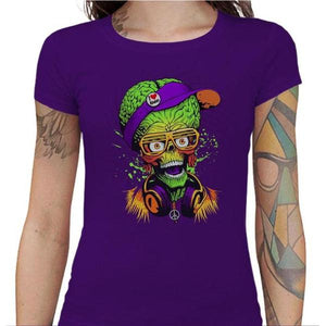 T-shirt Geekette - Mars Attack - Couleur Violet - Taille S