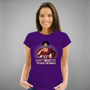 T-shirt Geekette - Mister Satan - Couleur Violet - Taille S