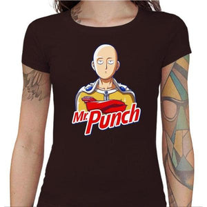 T-shirt Geekette - Mr Punch - Couleur Chocolat - Taille S