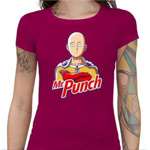 T-shirt Geekette - Mr Punch - Couleur Fuchsia - Taille S
