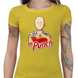 T-shirt Geekette - Mr Punch - Couleur Jaune - Taille S