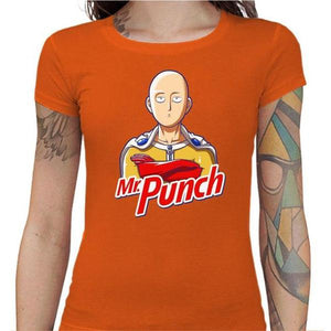 T-shirt Geekette - Mr Punch - Couleur Orange - Taille S