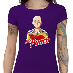T-shirt Geekette - Mr Punch - Couleur Violet - Taille S