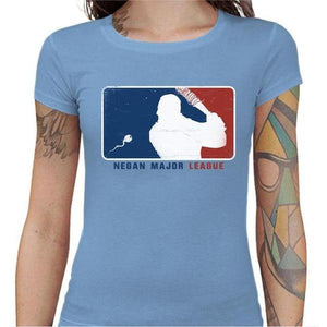 T-shirt Geekette - Negan Major League - Couleur Ciel - Taille S