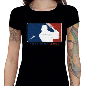 T-shirt Geekette - Negan Major League - Couleur Noir - Taille S