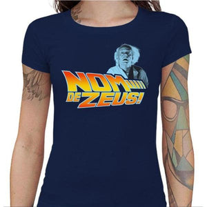 T-shirt Geekette - Nom de Zeus - Couleur Bleu Nuit - Taille S