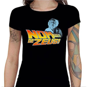 T-shirt Geekette - Nom de Zeus - Couleur Noir - Taille S