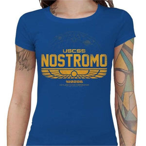 T-shirt Geekette - Nostromo - Alien - Couleur Bleu Royal - Taille S