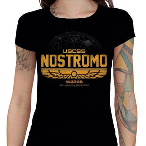 T-shirt Geekette - Nostromo - Alien - Couleur Noir - Taille S